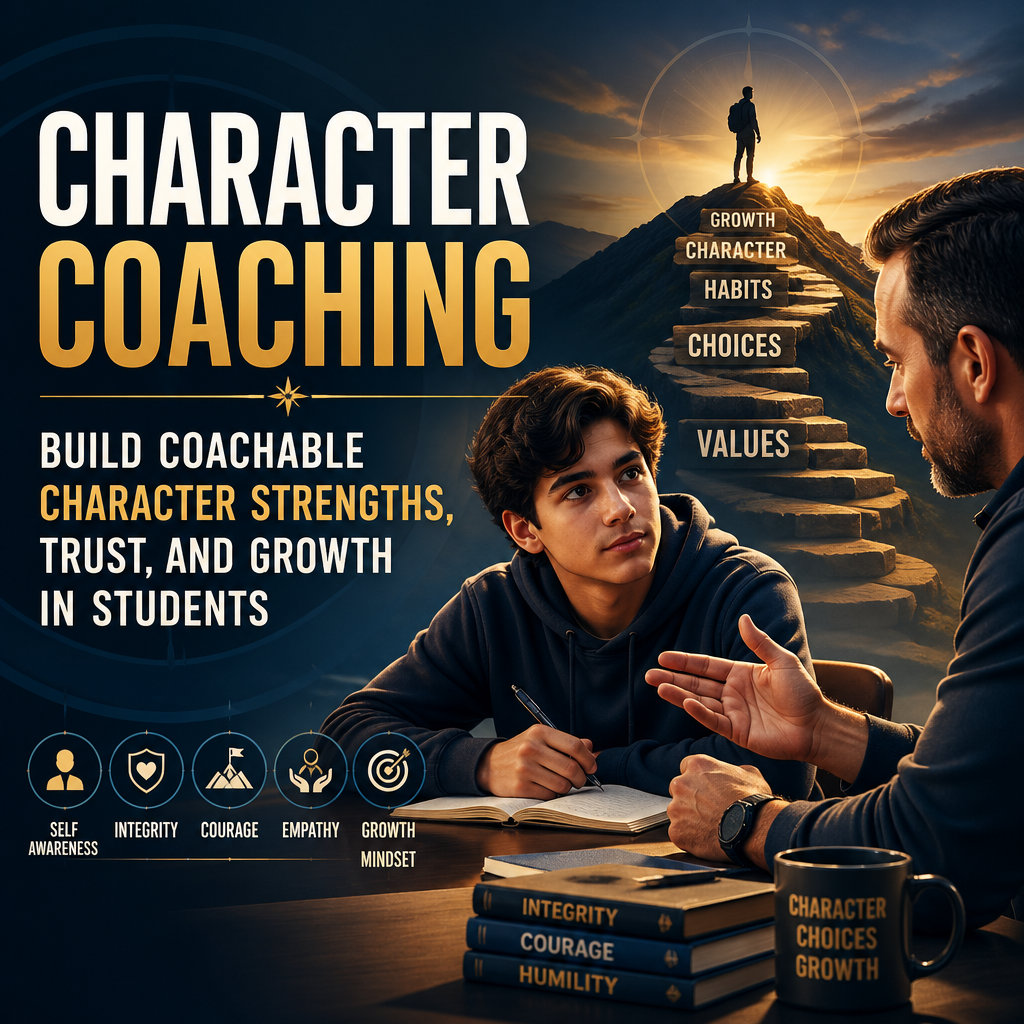 Character Coaching: Build Coachable Character Strengths, Trust, and Growth in Students + (banner)