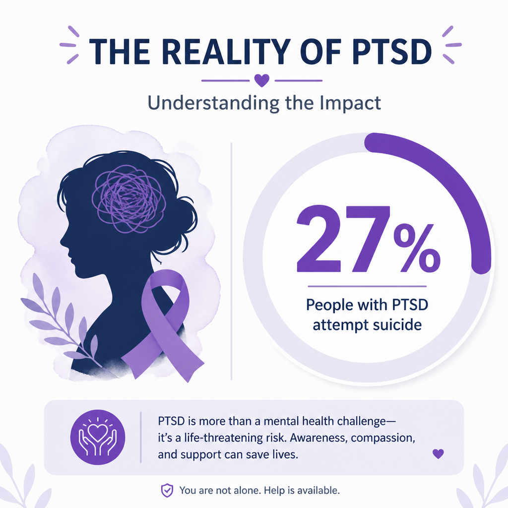 Suicide attempts among people with PTSD